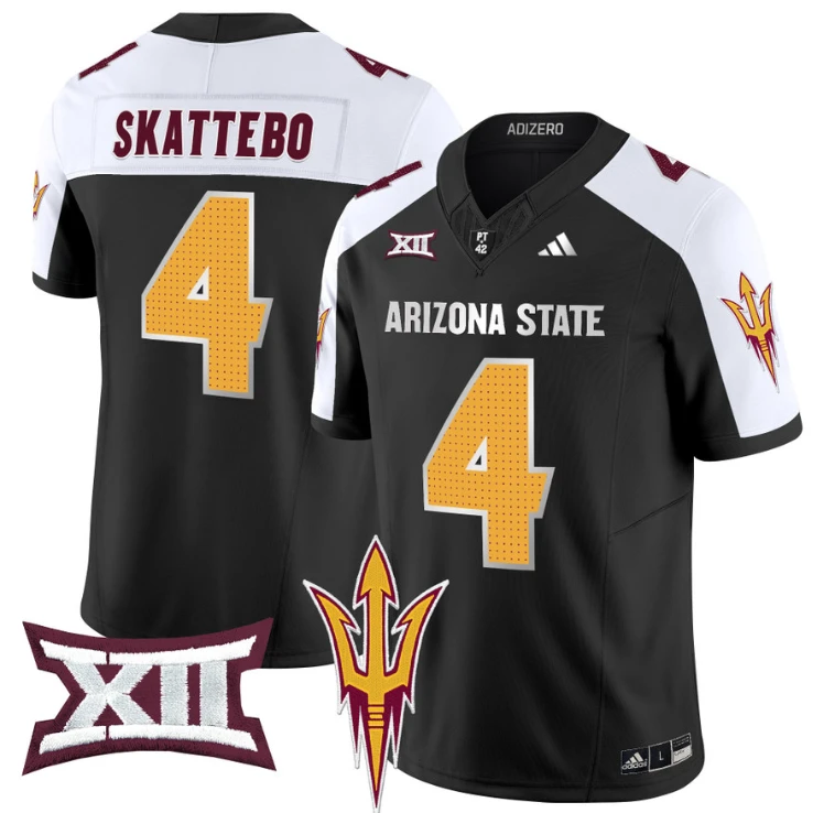 Cam Skattebo Jersey #4 Arizona State Sun Devils 2024 Vapor Limited Black Alternate by My Store