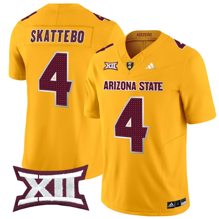 Cam Skattebo Jersey #4 Arizona State Sun Devils 2024 Vapor Limited Gold by My Store