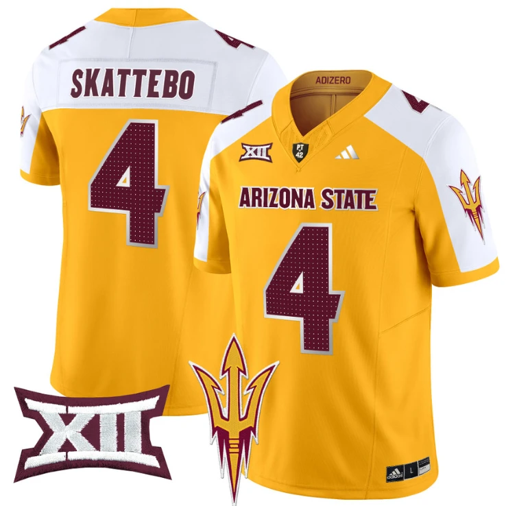 Cam Skattebo Jersey #4 Arizona State Sun Devils 2024 Vapor Limited Gold Alternate by My Store