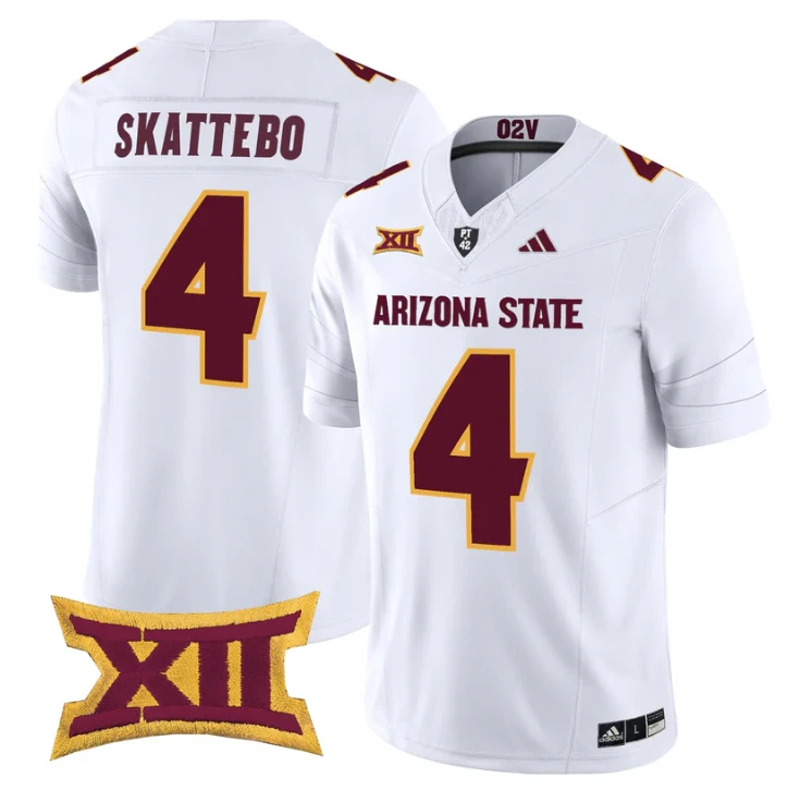 Cam Skattebo Jersey #4 Arizona State Sun Devils 2025 Vapor Stitched by My Store NCAA Football Jerseys
