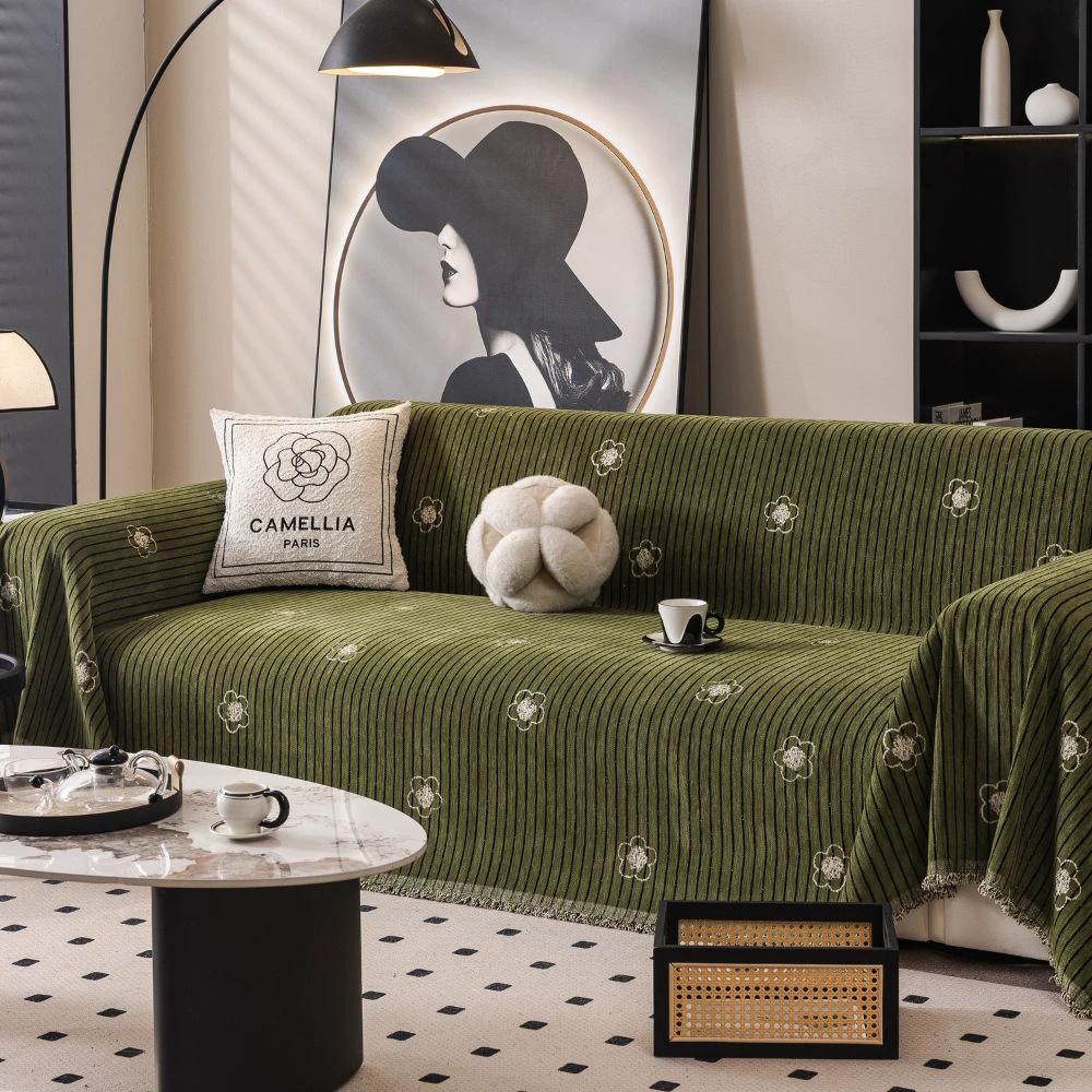 Camellia Bloom Sofa Cover by Casa & Beyond