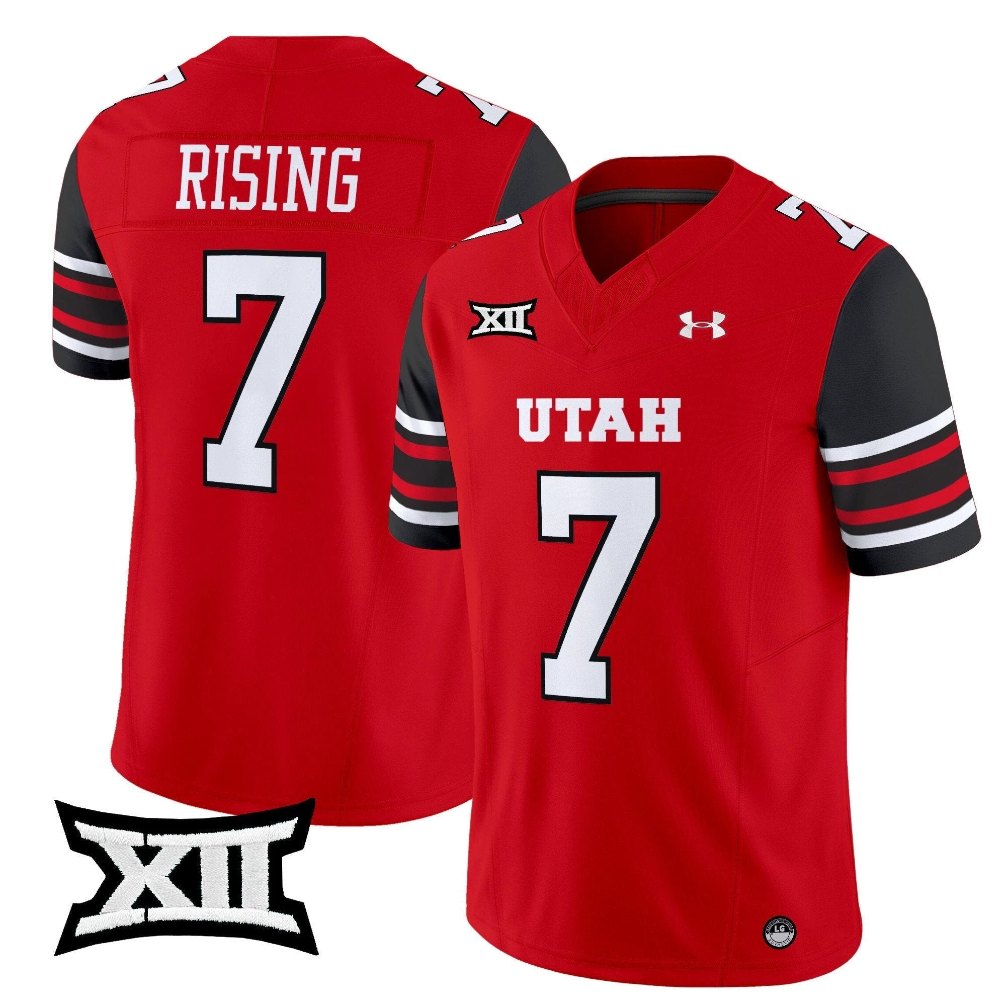 Cameron Rising Jersey #7 Utah Utes 2025 Vapor Limited Stitched Red by NCAA Football Jersey