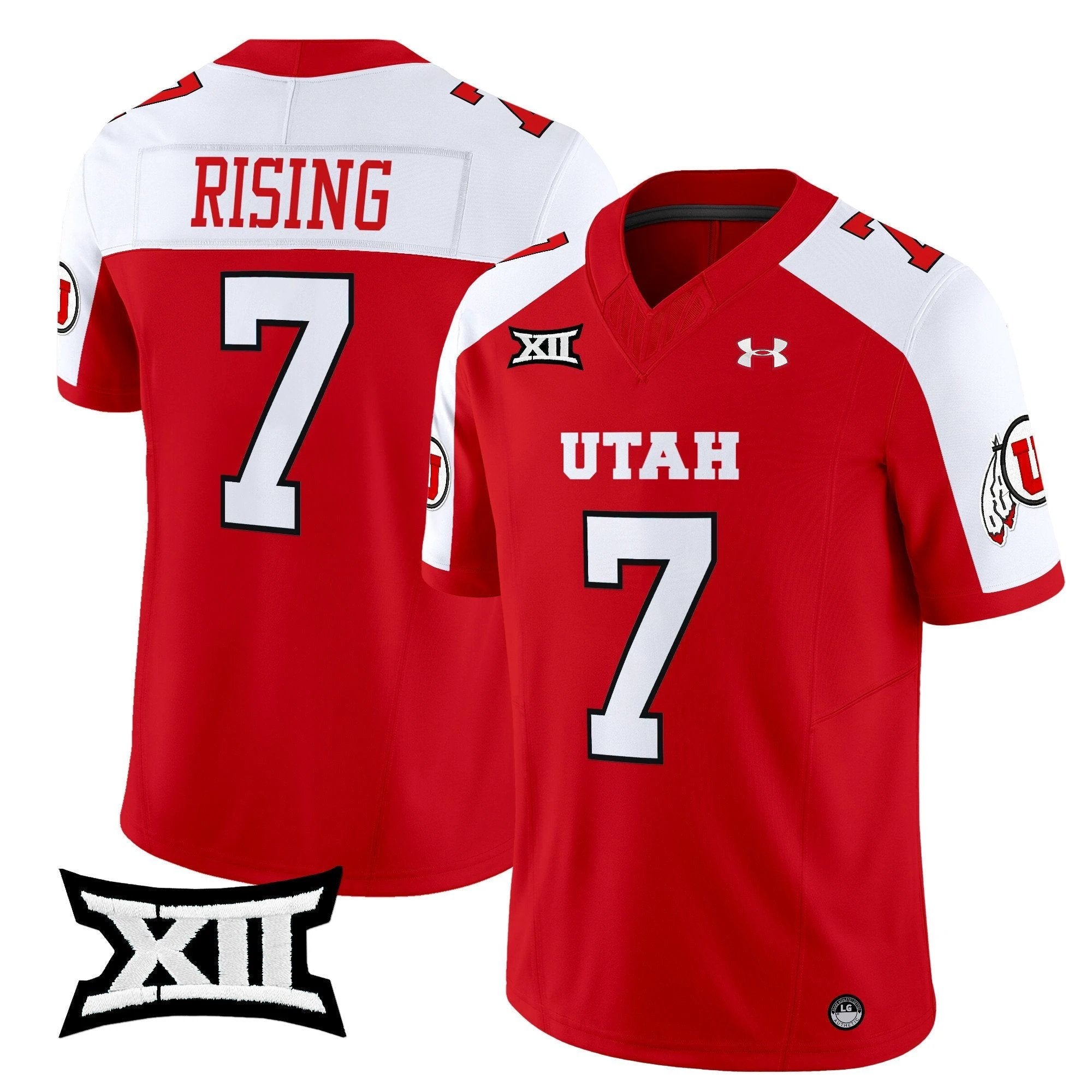 Cameron Rising Jersey #7 Utah Utes 2025 Vapor Limited Stitched Red Alternate by NCAA Football Jersey