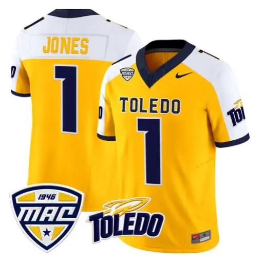 Cameron Jones Jersey #1 Toledo Rockets 2026 Vapor Limited All Stitched by My Store NCAA Football Jerseys
