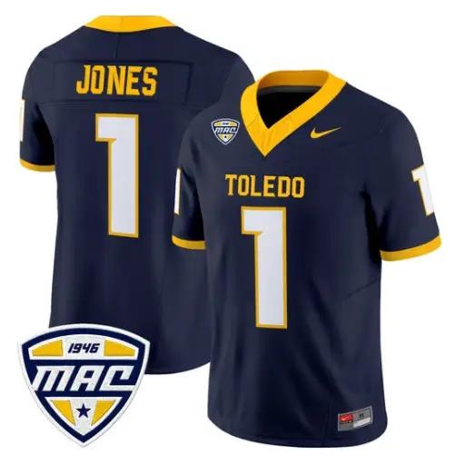 Cameron Jones Jersey #1 Toledo Rockets 2026 Vapor Limited All Stitched by My Store NCAA Football Jerseys