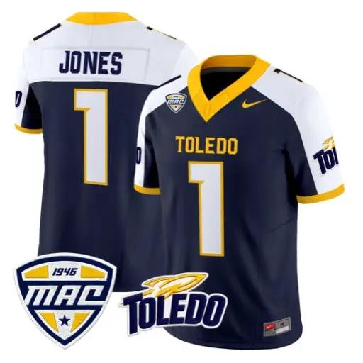 Cameron Jones Jersey #1 Toledo Rockets 2026 Vapor Limited All Stitched by My Store NCAA Football Jerseys