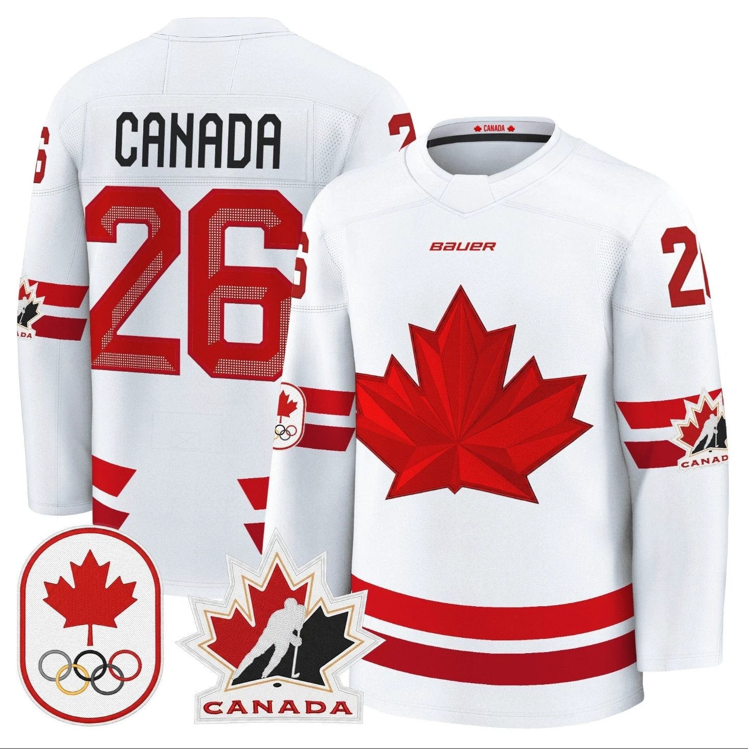 Canada Jersey #26 Canada Olympic Premium Hockey Stitched by Hockey David
