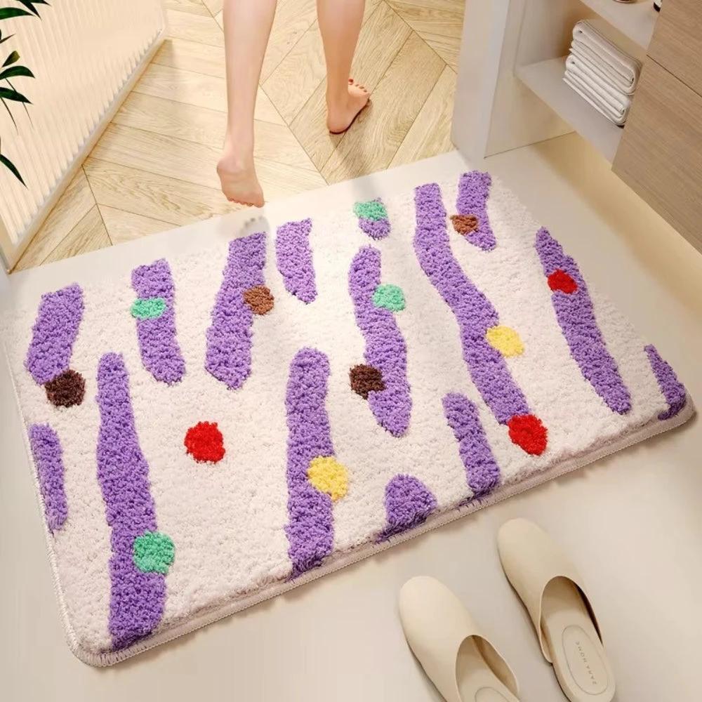 Candy Color Clash Bath Mat by Casa & Beyond