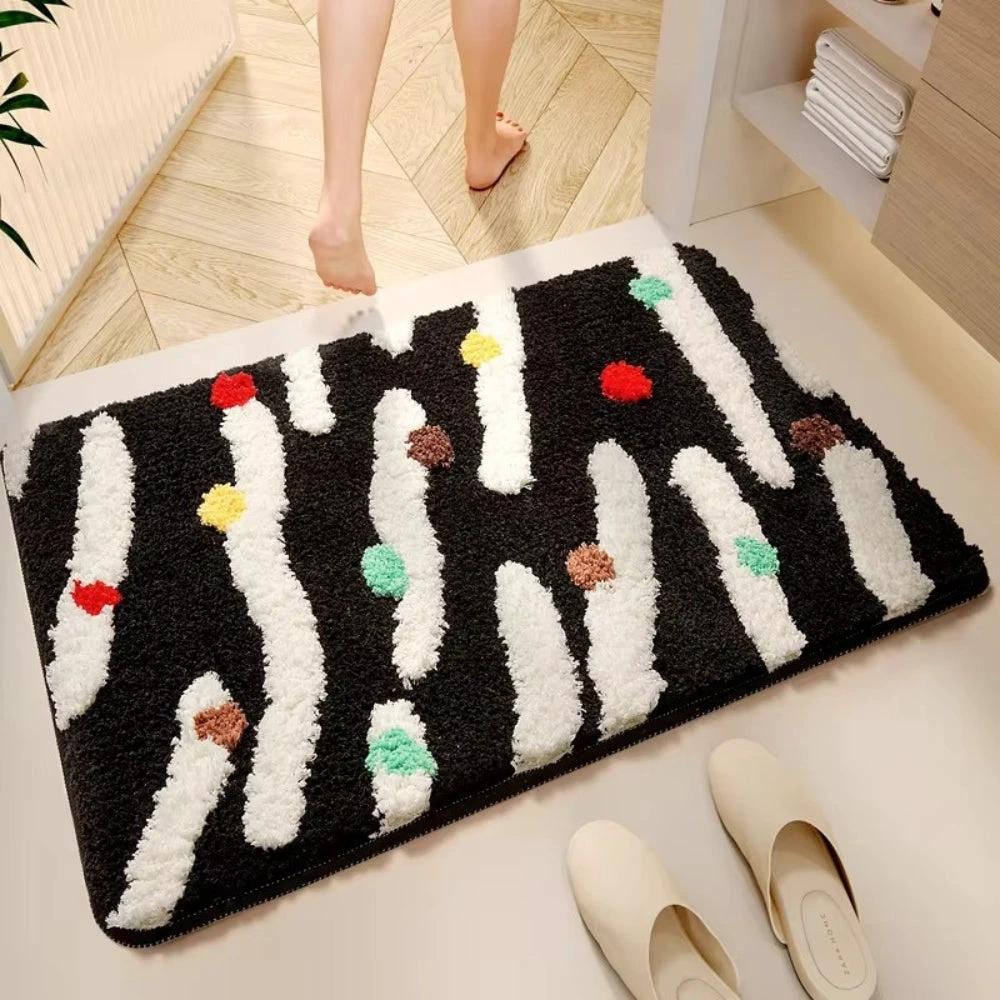 Candy Color Clash Bath Mat by Casa & Beyond