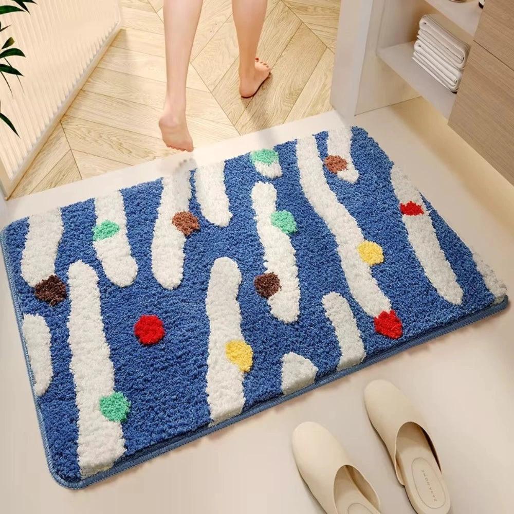 Candy Color Clash Bath Mat by Casa & Beyond