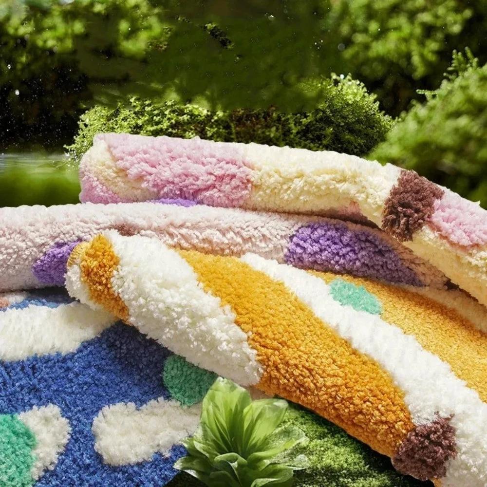 Candy Color Clash Bath Mat by Casa & Beyond