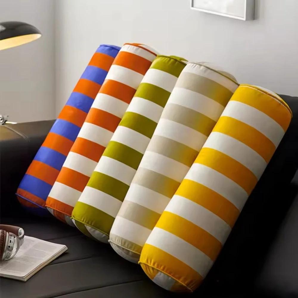 Candy Stripe Cylindrical Cushion by Casa & Beyond