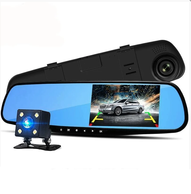 Dual Lens DashCam Vehicle Front and Rear Car Camera HD 1080P Video Recorder by BowLift
