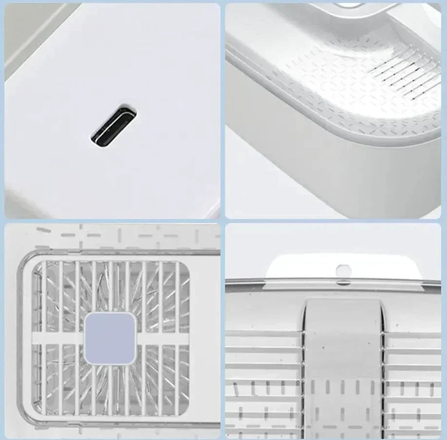Multifunctional Fruit and Vegetable Cleaning Box – Automatic Cleaner with Draining Basket & Storage Lid by BowLift