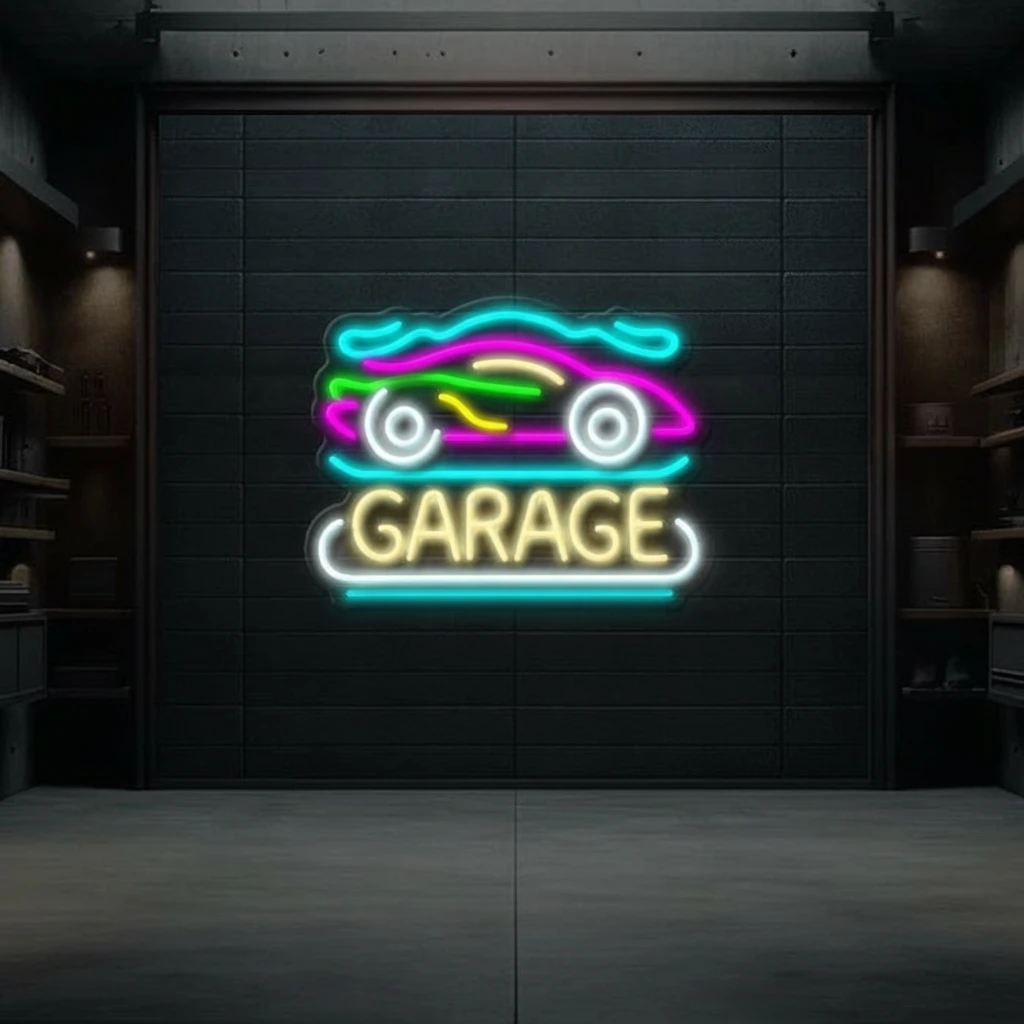 Car Garage Led Neon Sign Man Cave Decor Neon Sign Man Gift by Neonchics