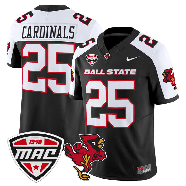 Cardinals Jersey #25 Ball State Cardinals 2025 Limited Stitched by My Store NCAA Football Jerseys