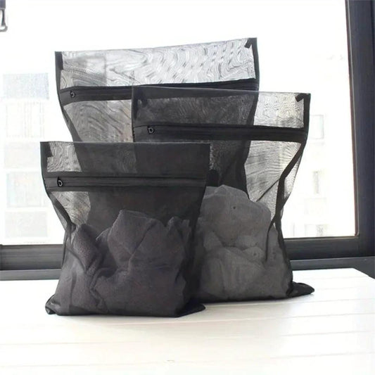 Black Care Mesh Laundry Bag by Casa & Beyond
