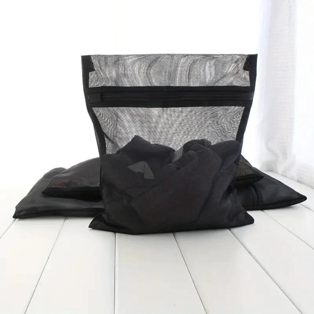 Black Care Mesh Laundry Bag by Casa & Beyond