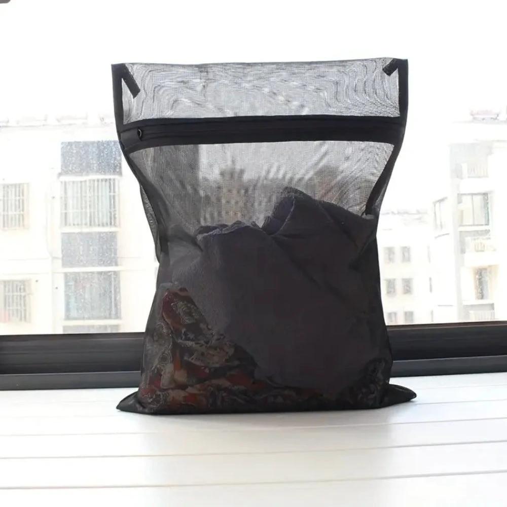 Black Care Mesh Laundry Bag by Casa & Beyond