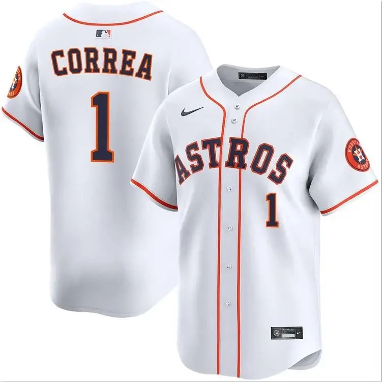 Carlos Correa Jersey #1 Astros Vapor Premier Limited All Stitched by My Store
