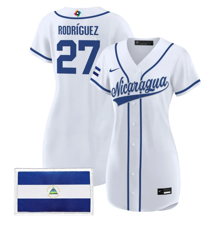 Carlos Rodríguez Jersey #27 Nicaragua 2026 World Baseball Dress Stitched by My Store