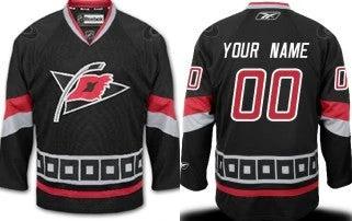 Carolina Hurricanes Customized Black Third Jersey by Hockey David