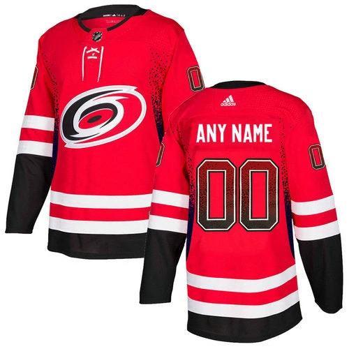 Carolina Hurricanes Red Customized Drift Fashion Jersey by Hockey David