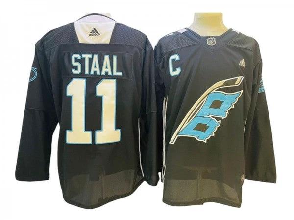 Carolina Hurricanes #11 Jordan Staal Black 2022 Panthers Night Jersey by Hockey David