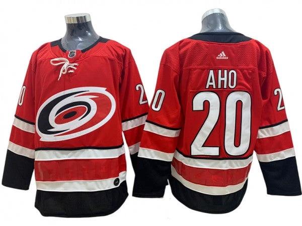 Carolina Hurricanes #20 Sebastian Aho Red Home Jersey by Hockey David