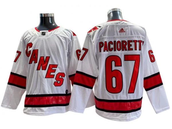 Carolina Hurricanes #67 Max Pacioretty White Away Jersey by Hockey David