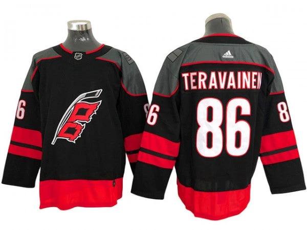 Carolina Hurricanes #86 Teuvo Teravainen Black Alternate Jersey by Hockey David