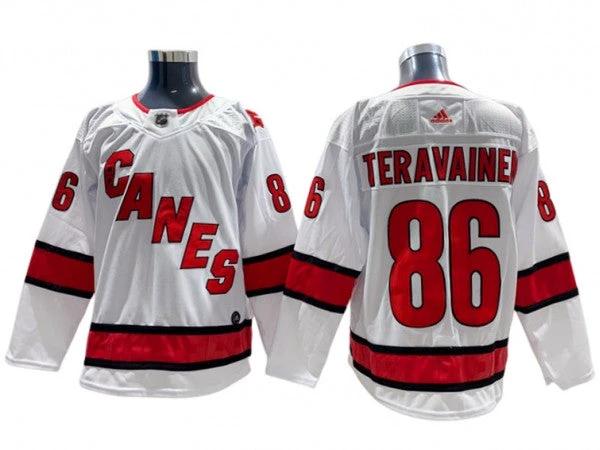 Carolina Hurricanes #86 Teuvo Teravainen White Away Jersey by Hockey David