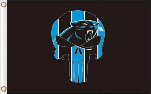 Carolina Panthers Black Flag 3X5 Ft Polyester Banner USA 90x150cm by flagsjustdoit