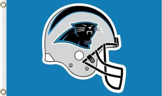 Carolina Panthers Helmet Club Flag 3X5 Ft Polyester Banner USA 90x150cm by flagsjustdoit