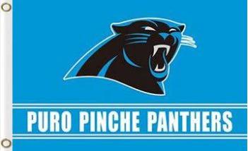 Carolina Panthers Puro Pinche Flag 3X5 Ft Polyester Banner USA 90x150cm by flagsjustdoit