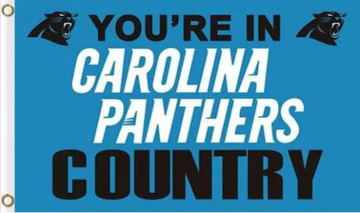 Carolina Panthers Team Flag 3X5 Ft Polyester Banner USA 90x150cm by flagsjustdoit