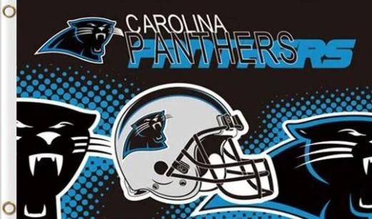 Carolina Panthers Team Logo Flag 3X5 Ft Polyester Banner USA 90x150cm by flagsjustdoit