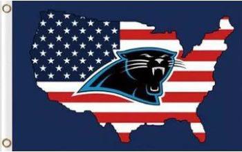 Carolina Panthers US Flag 3X5 Ft Polyester Banner USA 90x150cm by flagsjustdoit