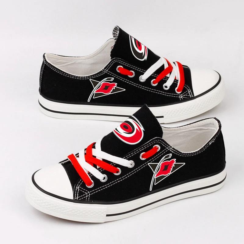 Carolina Hurricanes Low Top Canvas Sport Sneakers Shoes For Men Women Fans by Crocs