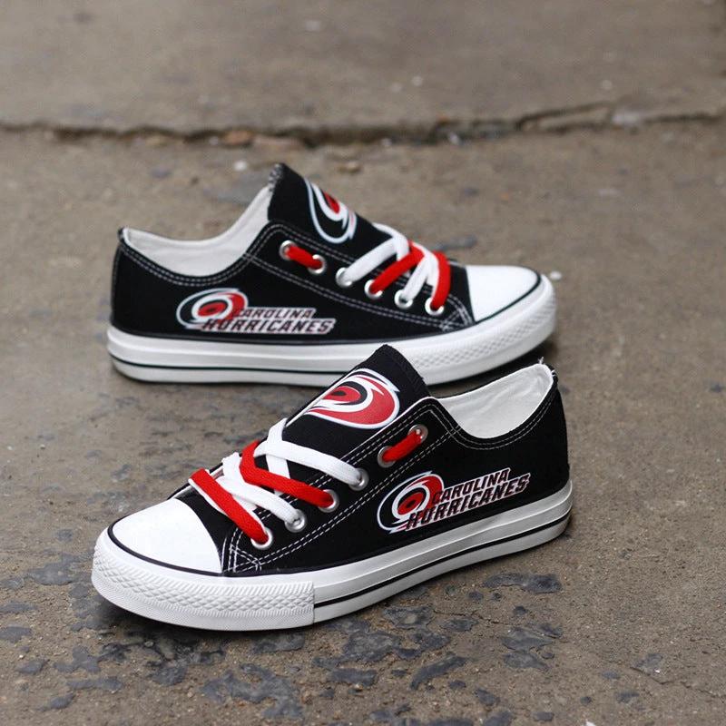 Carolina Hurricanes Low Top Canvas Sport Sneakers Shoes For Men Women Fans by Crocs