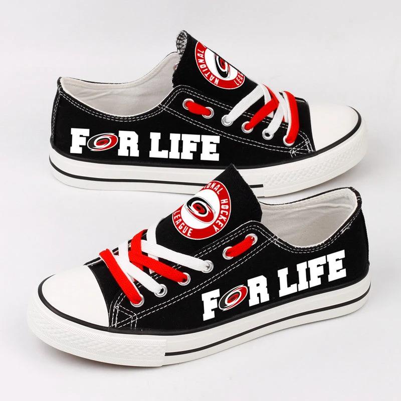 Carolina Hurricanes Low Top Canvas Sport Sneakers Shoes For Men Women Fans by Crocs