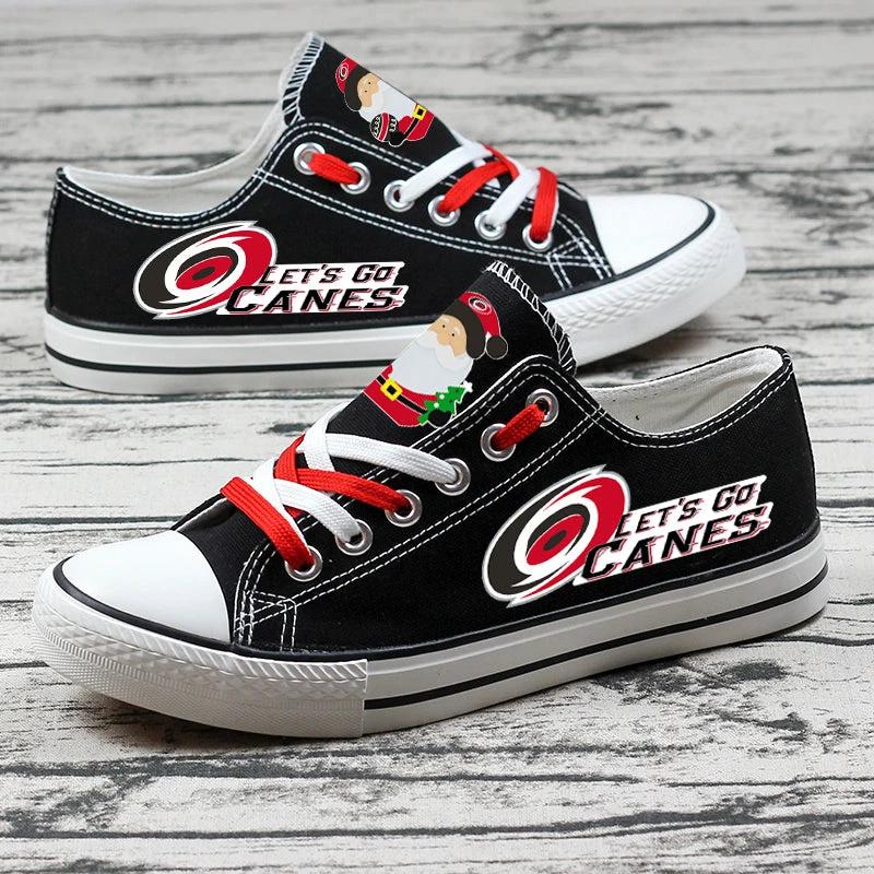 Carolina Hurricanes Low Top Canvas Sport Sneakers Shoes For Men Women Fans by Crocs