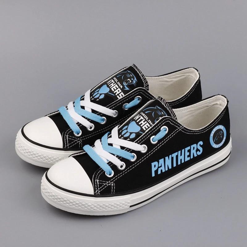 Carolina Panthers Low Top Canvas Sport Sneakers Shoes For Men Women Fans by Crocs