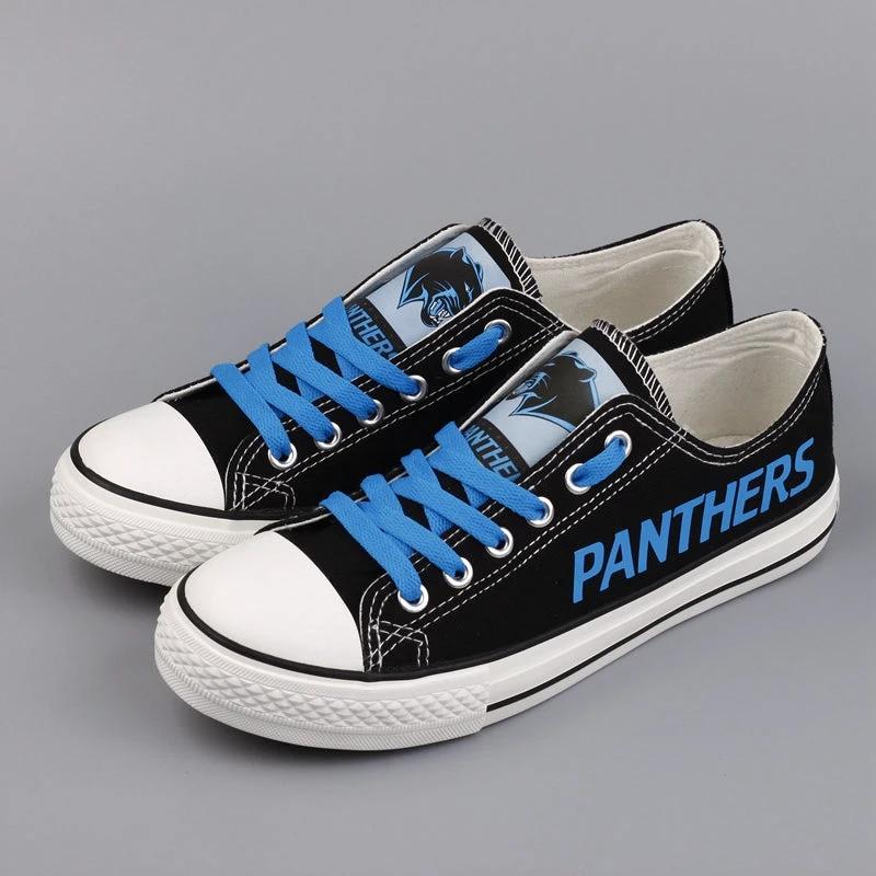 Carolina Panthers Low Top Canvas Sport Sneakers Shoes For Men Women Fans by Crocs