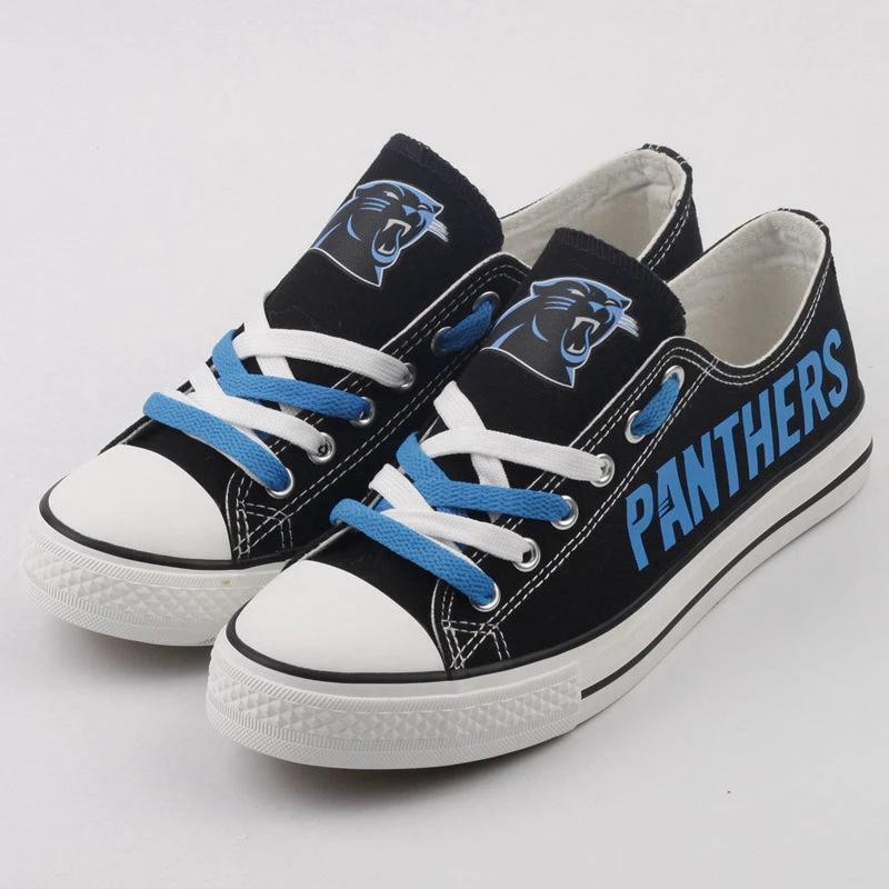 Carolina Panthers Low Top Canvas Sport Sneakers Shoes For Men Women Fans by Crocs