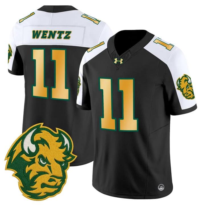 Carson Wentz Jersey #11 North Dakota State Bison Limited Stitched by My Store NCAA Football Jerseys