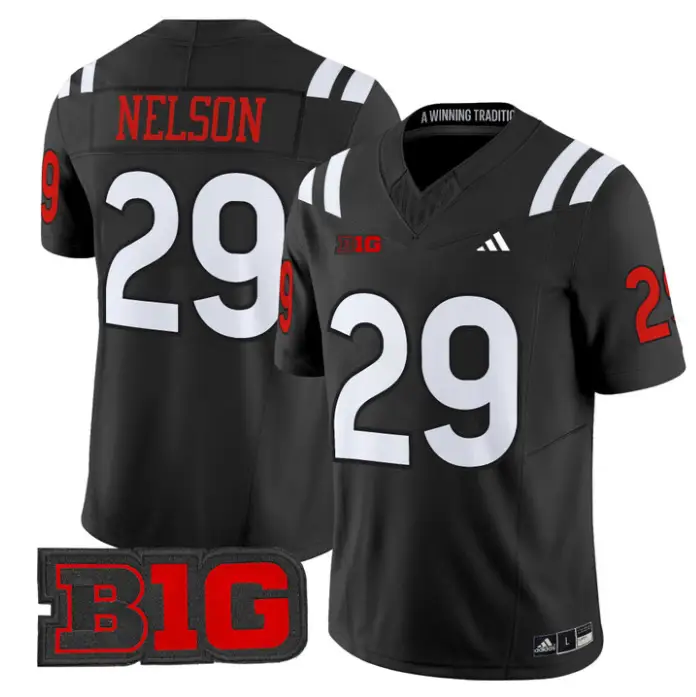 Carter Nelson Jersey #29 Nebraska Cornhuskers 2026 Vapor Limited Stitched by My Store NCAA Football Jerseys