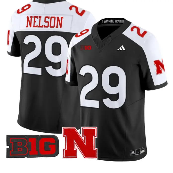 Carter Nelson Jersey #29 Nebraska Cornhuskers 2026 Vapor Limited Stitched by My Store NCAA Football Jerseys