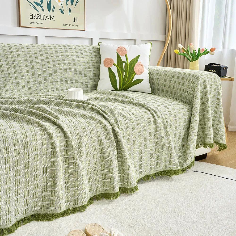 Casa Serene Geometric Sofa Cover by Casa & Beyond