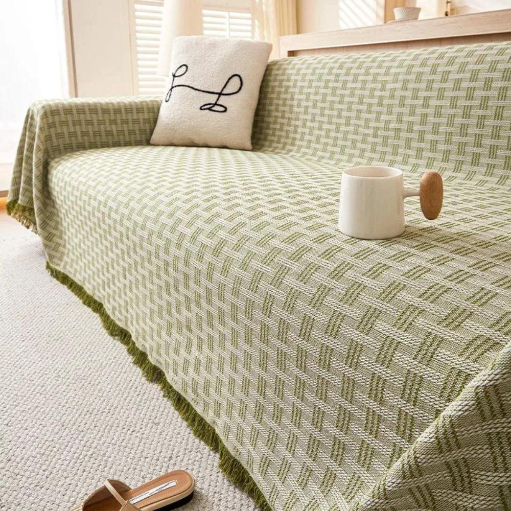 Casa Serene Geometric Sofa Cover by Casa & Beyond